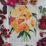 Golden Blooms - 8" x 10" Unframed