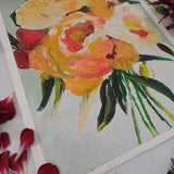 Golden Blooms - 8" x 10" Unframed