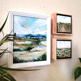 Organic Fields -  9" x 11" Framed