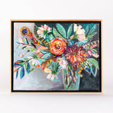 Sapphire Rose - 12" x 15" Framed