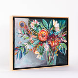 Sapphire Rose - 12" x 15" Framed