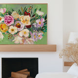 She Loves me Flowers | Canvas Print