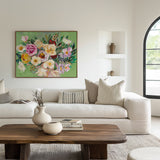 She Loves me Flowers | Canvas Print