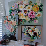 She Loves me Flowers - 40" x 30" Unframed