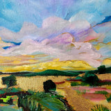 Sunlit waves - 12" x 12" Unframed