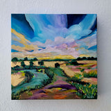 Sunlit waves - 12" x 12" Unframed