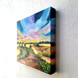 Sunlit waves - 12" x 12" Unframed