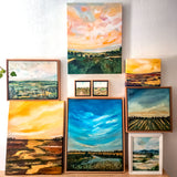 Translucent Fields - 12" x 15" Framed