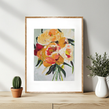 Golden Blooms - 8" x 10" Unframed