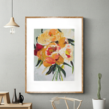 Golden Blooms - 8" x 10" Unframed