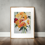 Golden Blooms - 8" x 10" Unframed